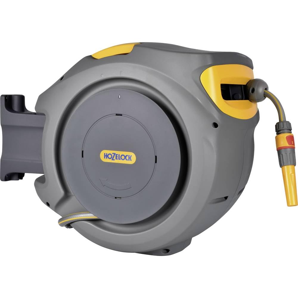 30m Wall Mounted Automatic Garden Hose Reel with Auto Rewind & Accessories