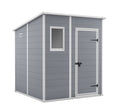6 x 6ft Pent Garden Storage Shed with Floor, Window & Ventilation