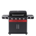 4-Burner Hybrid Gas & Charcoal Barbecue Grill with Electronic Ignition