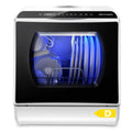 6 Program Compact Table Top Dishwasher with 5L Water Tank & Auto Drying