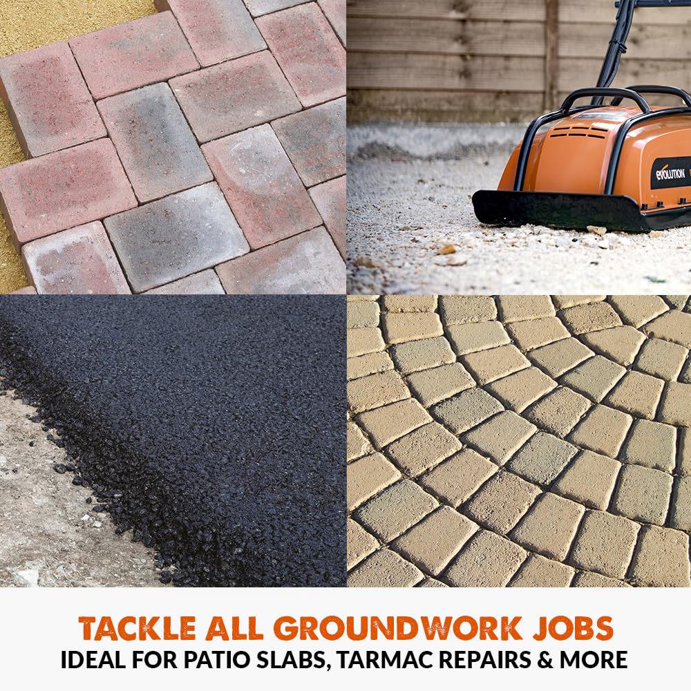 Electric Plate Compactor with 5kN Compaction Force for Paving, Soil & Landscaping