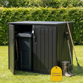 775L Outdoor Garden Storage Shed with Double Doors & Lift-Up Lid