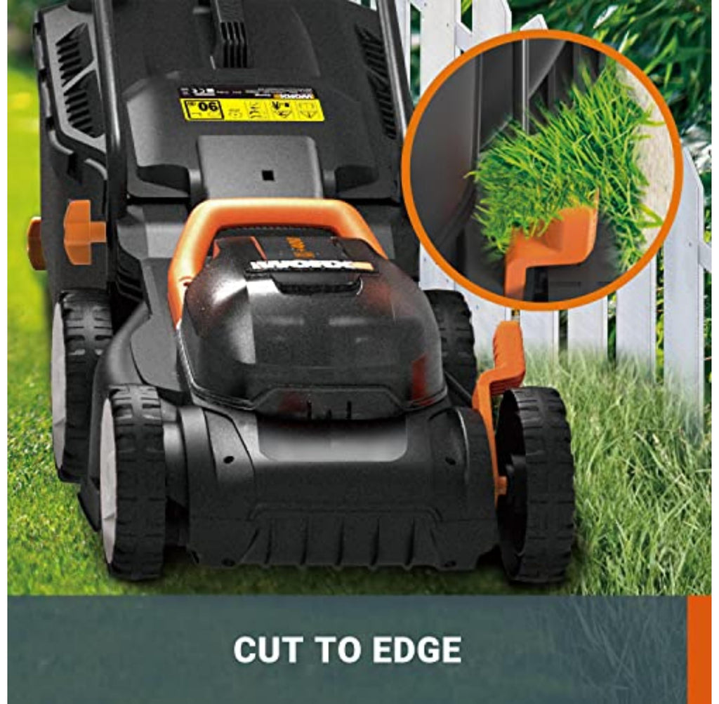 40V Cordless Lawn Mower with 34cm Cutting Width for Gardens up to 230m²