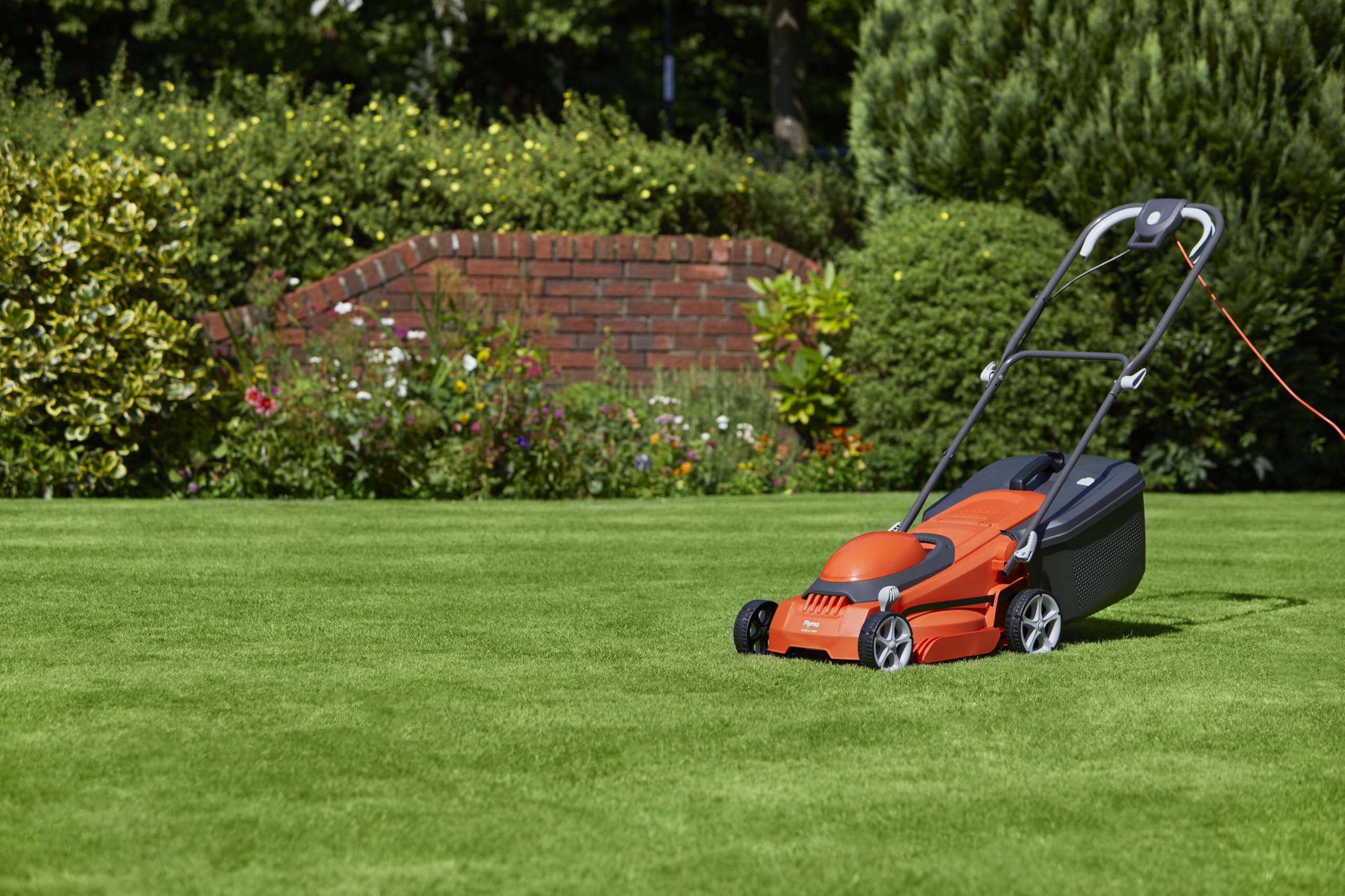 1600W Electric Lawn Mower with 38cm Cutting Width & 45L Grass Box