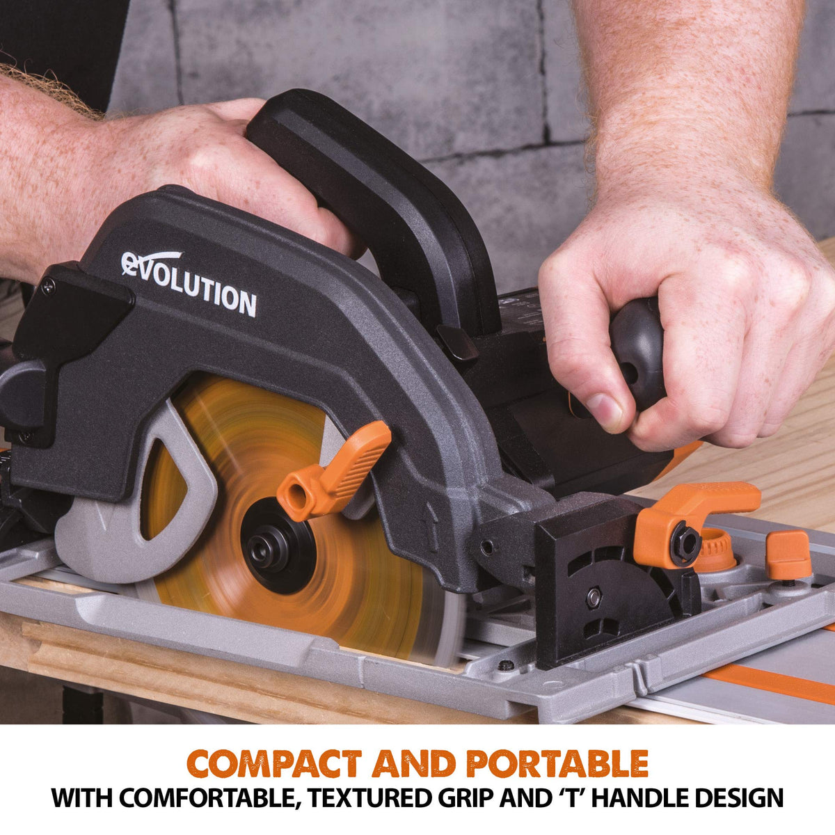 185mm 1600W Multi-Material Circular Saw with 1020mm Guide Track