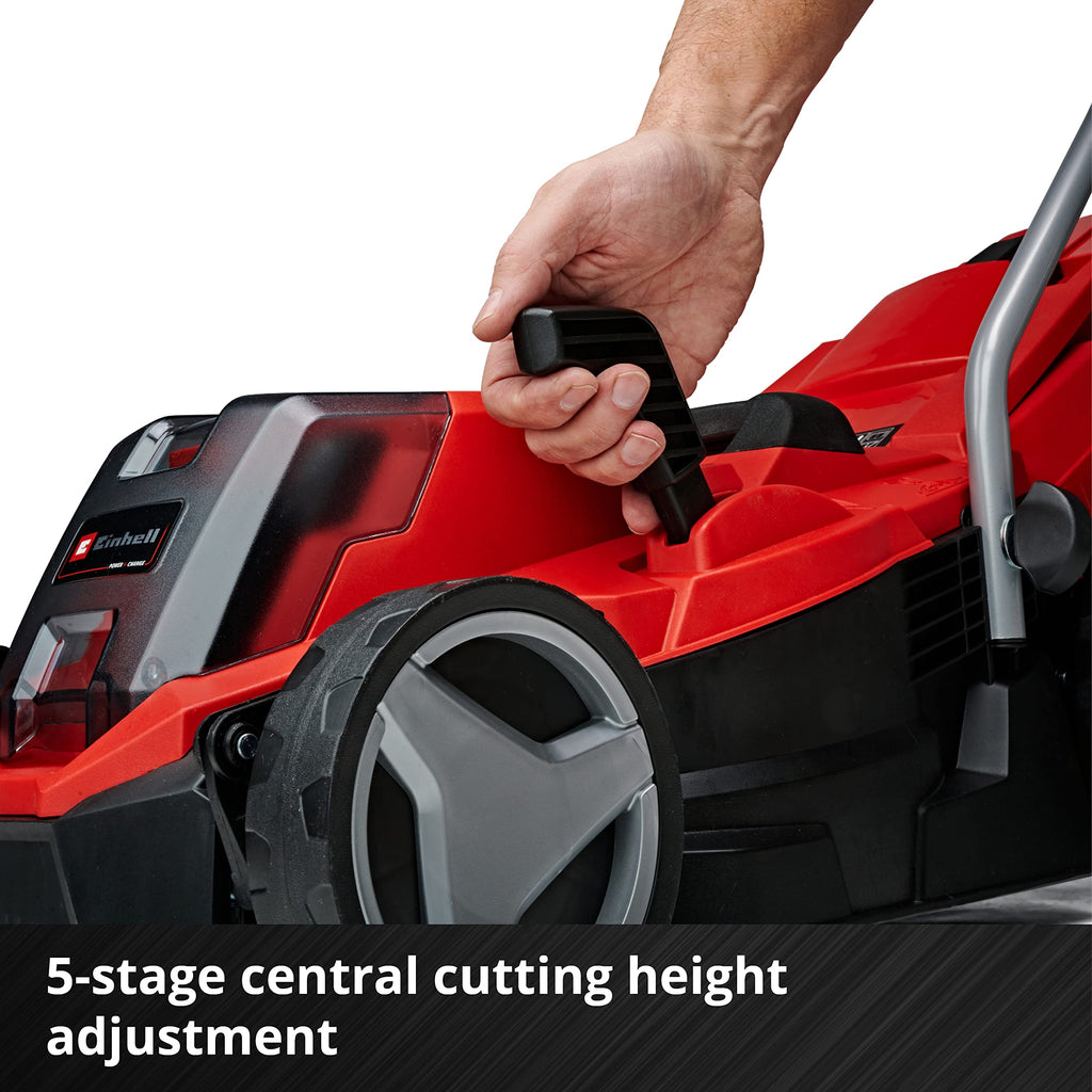 18V Brushless Cordless Lawn Mower with 33cm Cutting Width, Battery & Charger