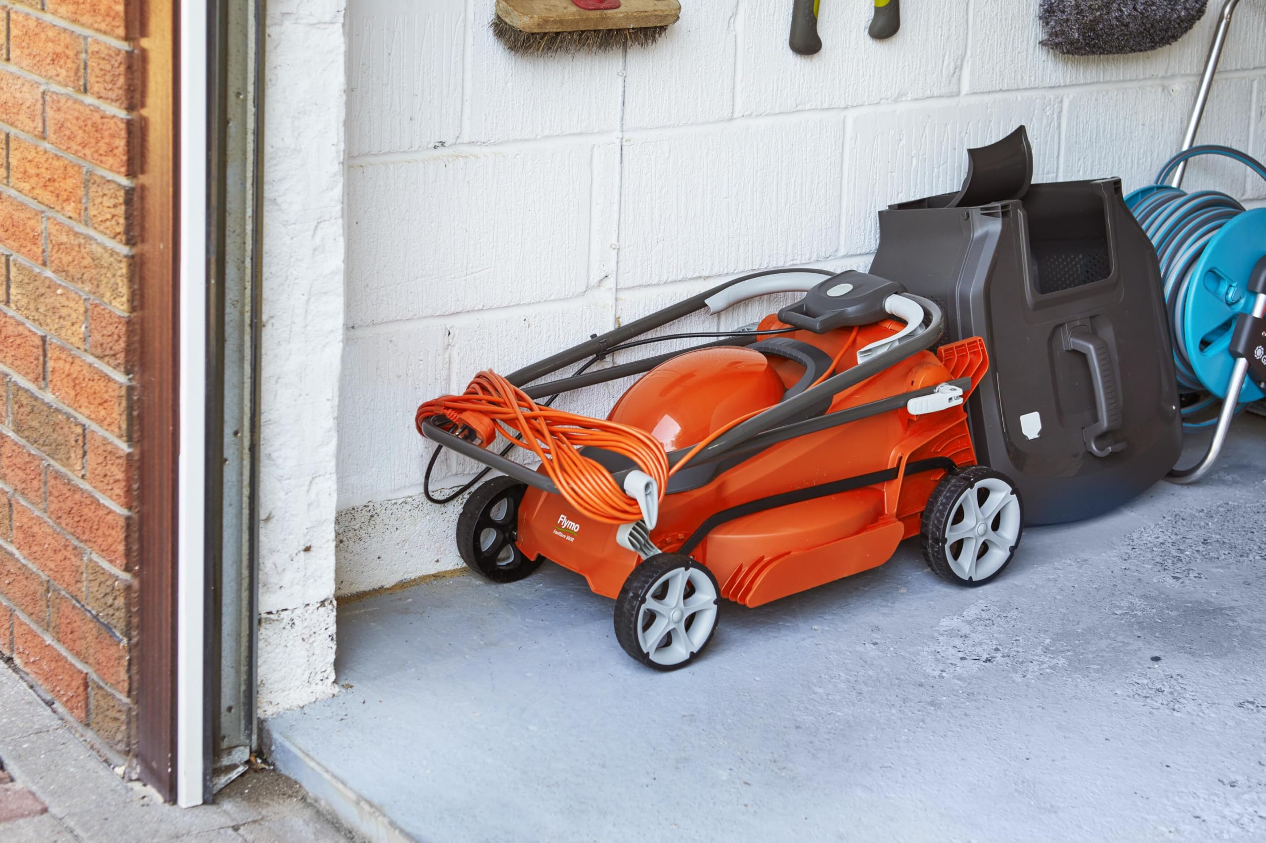 1600W Electric Lawn Mower with 38cm Cutting Width & 45L Grass Box