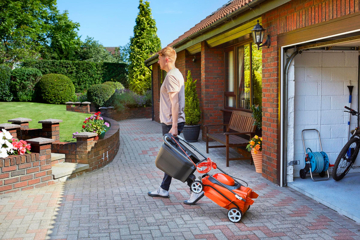 1600W Electric Lawn Mower with 38cm Cutting Width & 45L Grass Box