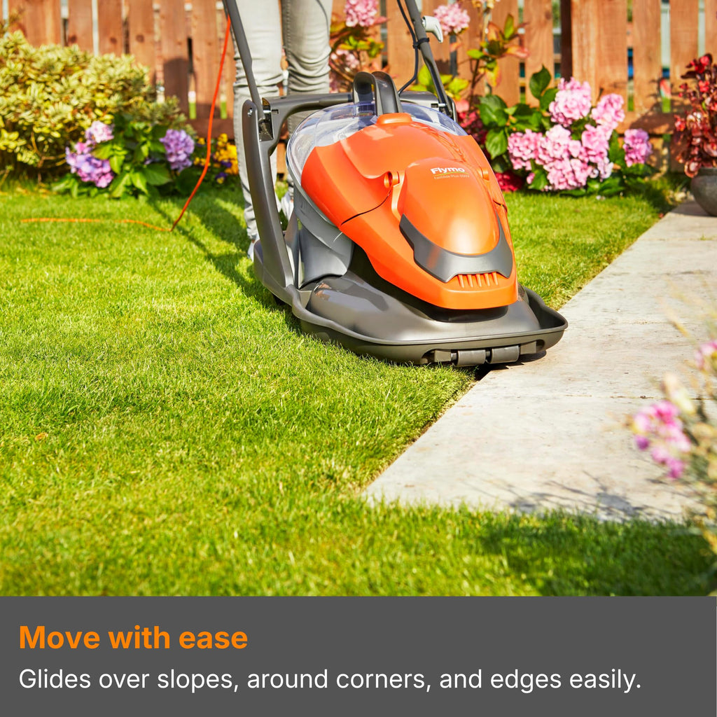 2000W Electric Hover Lawn Mower with 36cm Cutting Width & 26L Grass Collector