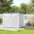 Large Outdoor Plastic Garden Storage Box with Hinged Lid